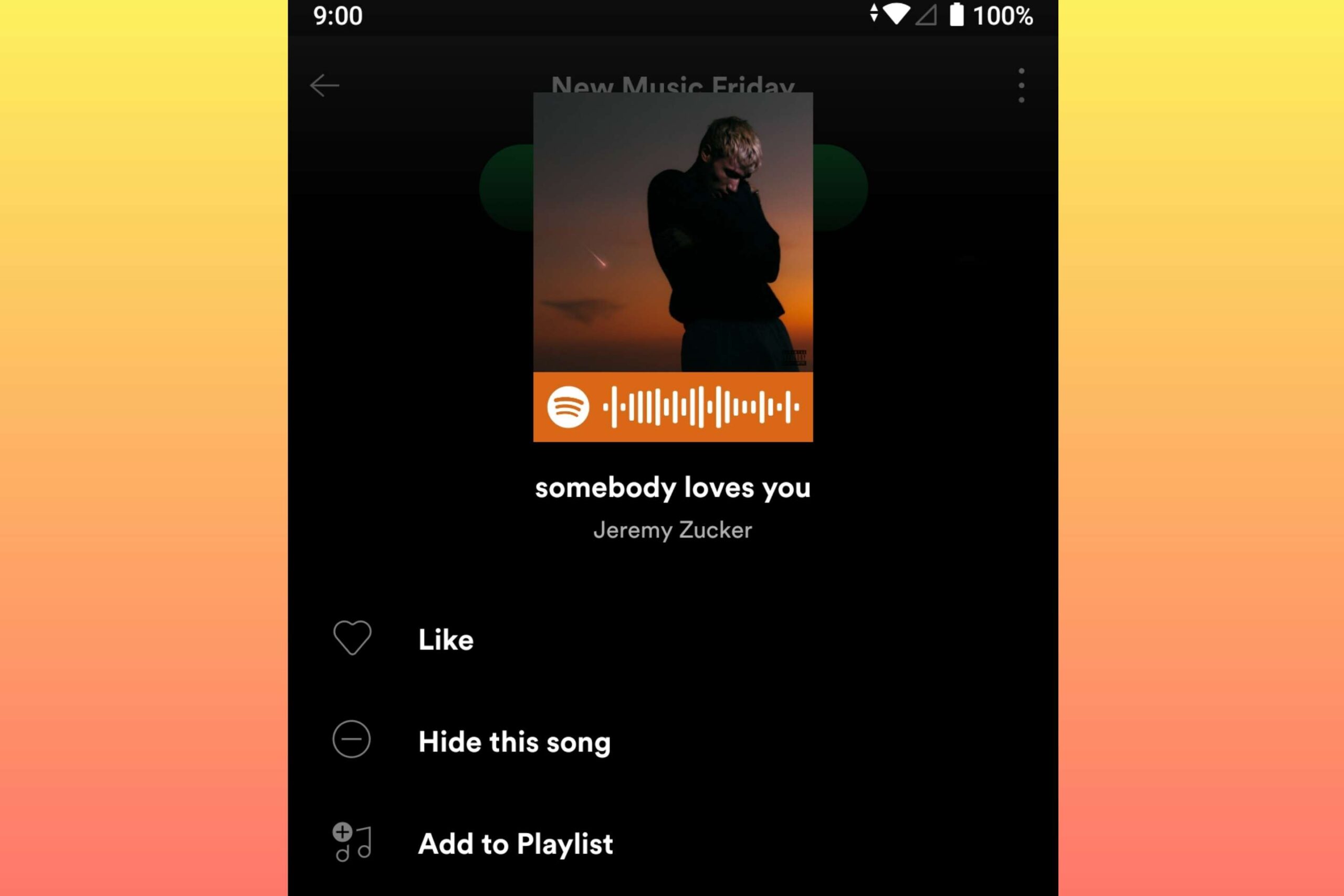 Spotify - Hide this song